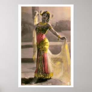 Mata Hari Enchantress Seductress Vintages Plakat