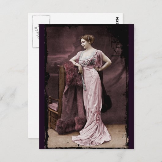 Mata Hari im Theater Postkarte (Vorne/Hinten)