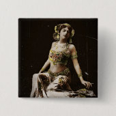 Mata Hari in Harem Kostüm Button (Vorderseite)