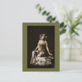 Mata Hari in Harem Kostüm Postkarte (Stehend Vorderseite)