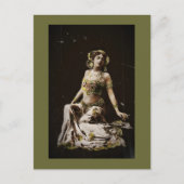 Mata Hari in Harem Kostüm Postkarte (Vorderseite)