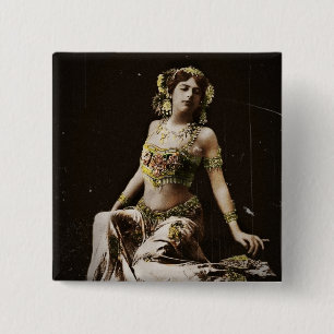 Mata Hari in Haremskostüm Button