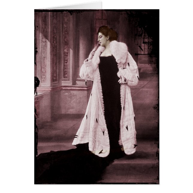 Mata Hari in White Fur Coat (Vorne)