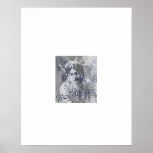 Mata Hari – Margaretha Geertruida – butterfly Poster (Vorne)