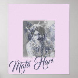 Mata Hari – Margaretha Geertruida – butterfly Poster