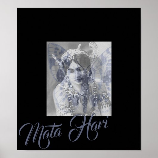 Mata Hari – Margaretha Geertruida – butterfly Poster (Vorne)