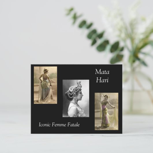 Mata Hari Postkarte (Stehend Vorderseite)