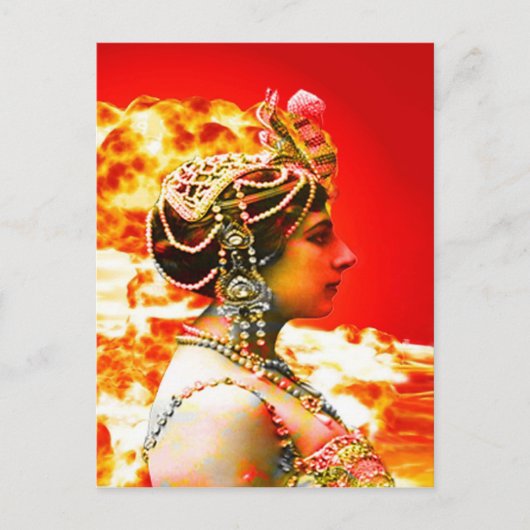 Mata Hari Postkarte (Vorderseite)