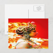 Mata Hari Postkarte (Vorne/Hinten)