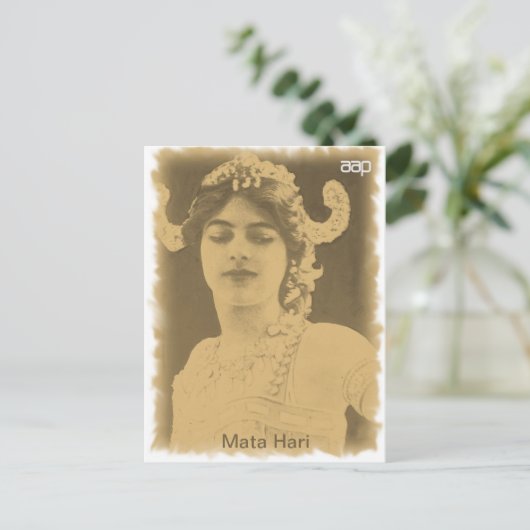 Mata Hari Postkarte (Stehend Vorderseite)
