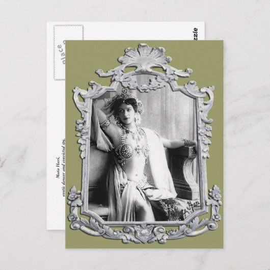 Mata Hari Postkarte (Vorne/Hinten)