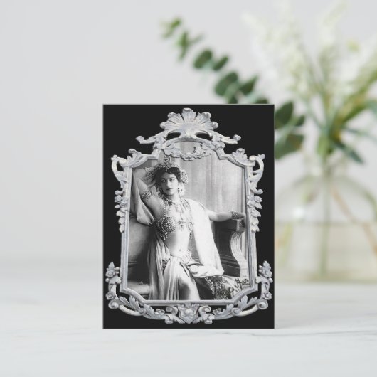 Mata Hari Postkarte (Stehend Vorderseite)