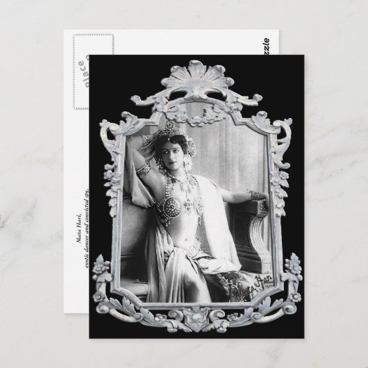 Mata Hari Postkarte (Vorne/Hinten)