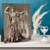 Mata Hari Vintag Bellydance Zitat Fotoplatte (Seite)