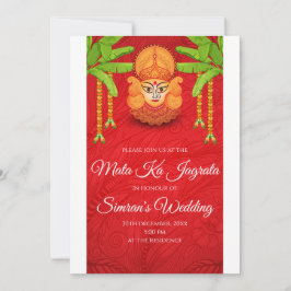 Mata ka Jagrata Einladung Mata Chowki puja einlade
