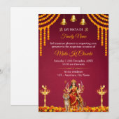 Mata Ki Chowki Einladungsvorlage Einladung (Vorne/Hinten)
