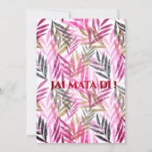 Mata Ki Chowki Goddess Durga Jagrata Einladung (Rückseite)