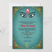 Mata Ki Chowki Goddess Durga Jagrata Einladung (Vorderseite)