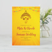 Mata ki Chowki lädt Mata ka Jagrata ein Einladung (Stehend Vorderseite)