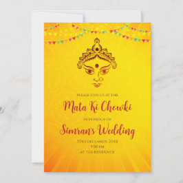 Mata ki Chowki lädt Mata ka Jagrata ein Einladung