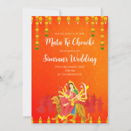 Mata ki Chowki lädt Mata ka Jagrata ein Einladung