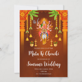 Mata Rani lädt & Mata ki Chowki Einladung