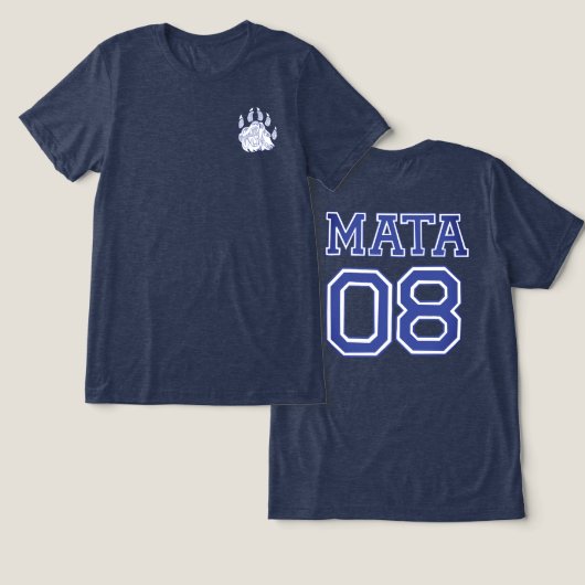 Mata Tri-Blend Shirt (Design Vorderseite & Rückseite)