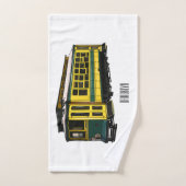 Mata Troley Cartoon Illustration Badhandtuch Set (Handtuch)