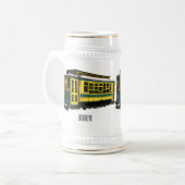 Mata Troley Cartoon Illustration Bierglas (Vorderseite Links)