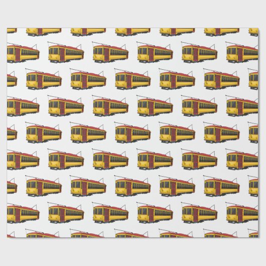 Mata Troley Cartoon Illustration Geschenkpapier (Flach)