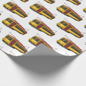 Mata Troley Cartoon Illustration Geschenkpapier (Ecke)