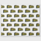 Mata Troley Cartoon Illustration Geschenkpapier (Flach)