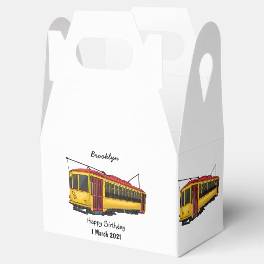 Mata Troley Cartoon Illustration Geschenkschachtel (Geöffnet)