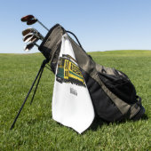 Mata Troley Cartoon Illustration Golfhandtuch (Gras)