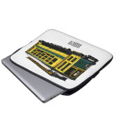 Mata Troley Cartoon Illustration Laptopschutzhülle (Vorne Knopf)