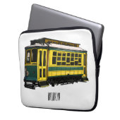 Mata Troley Cartoon Illustration Laptopschutzhülle (Vorderseite Links)