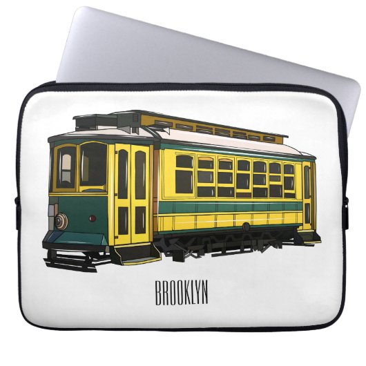 Mata Troley Cartoon Illustration Laptopschutzhülle (Vorderseite)