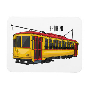 Mata Troley Cartoon Illustration Magnet