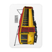 Mata Troley Cartoon Illustration Magnet (Vertikal)