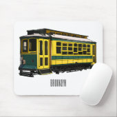 Mata Troley Cartoon Illustration Mousepad (Mit Mouse)