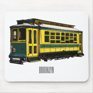 Mata Troley Cartoon Illustration Mousepad
