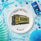 Mata Troley Cartoon Illustration Pappteller (Party)