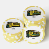 Mata Troley Cartoon Illustration Pokerchips (Stapel)