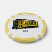 Mata Troley Cartoon Illustration Pokerchips (Einzeln)