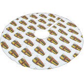 Mata Troley Cartoon Illustration Polyester Weihnachtsbaumdecke (Schrägansicht)