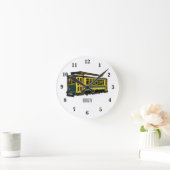 Mata Troley Cartoon Illustration Runde Wanduhr (Zuhause)