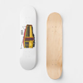 Mata Troley Cartoon Illustration Skateboard (Vorderseite)