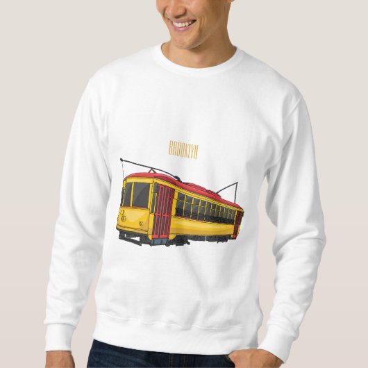 Mata Troley Cartoon Illustration Sweatshirt (Vorderseite)