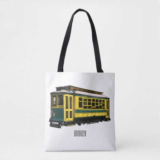 Mata Troley Cartoon Illustration Tasche (Vorderseite)