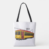 Mata Troley Cartoon Illustration Tasche (Rückseite)